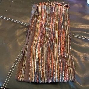 Lizwear brown and gold scarf